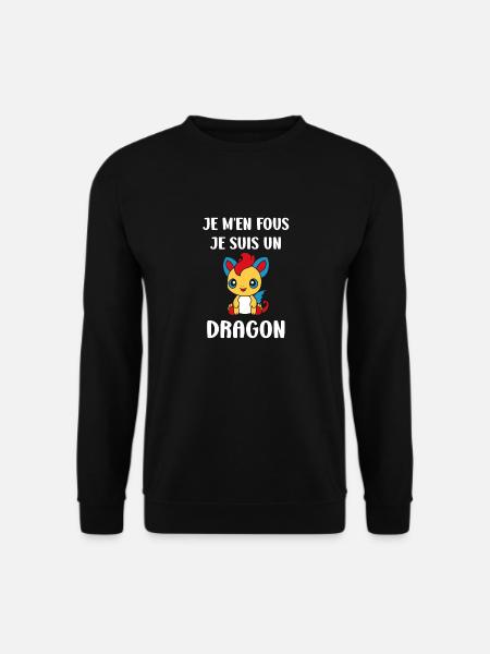 Bébé dragon - Sweat-shirt Unisexe - noir
