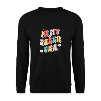 Dans mon ère sobre Mode de récupération de la vie de sobriété après - Sweat-shirt Unisexe - noir - Devant - Alina (178cm) & Michal (187cm)