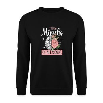 Professeur de vitesse J’enseigne aux esprits toutes sortes de thérapeutes Aba - Sweat-shirt Unisexe - noir - Devant - Alina (178cm) & Michal (187cm)