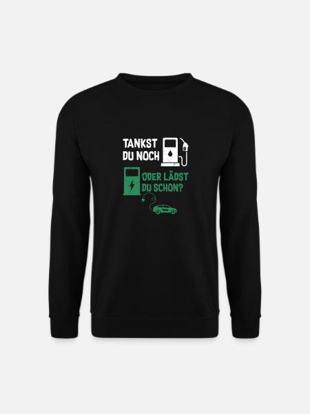 Tankst Du Noch Oder Lädst Du Schon? - Unisex Pullover - Schwarz