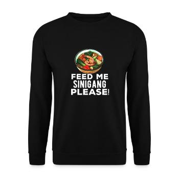Philippines Philippines Femmes Hommes Cuisine philippine - Sweat-shirt Unisexe - noir - Devant - Alina (178cm) & Michal (187cm)
