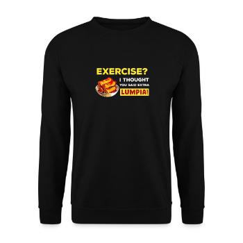Philippines Philippines Femmes Hommes Cuisine philippine - Sweat-shirt Unisexe - noir - Devant - Alina (178cm) & Michal (187cm)