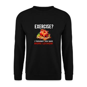 Philippines Philippines Femmes Hommes Cuisine philippine - Sweat-shirt Unisexe - noir - Devant - Alina (178cm) & Michal (187cm)