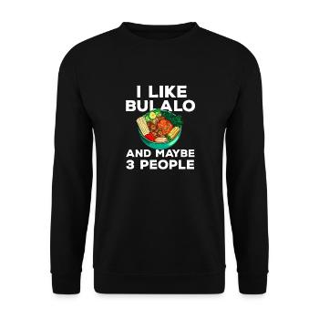 Filipino Philippines Women Men Filipino Food - Unisex Sweatshirt - black - Front - Alina (178cm) & Michal (187cm)