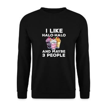 Philippines Philippines Femmes Hommes Cuisine philippine - Sweat-shirt Unisexe - noir - Devant - Alina (178cm) & Michal (187cm)