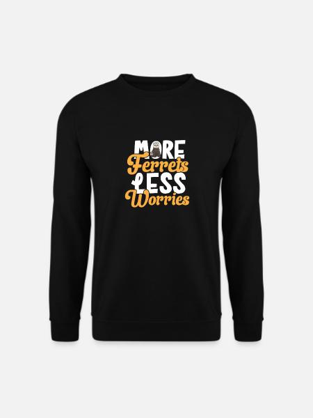 Frettchen Besitzer Frettchen - Unisex Pullover - Schwarz