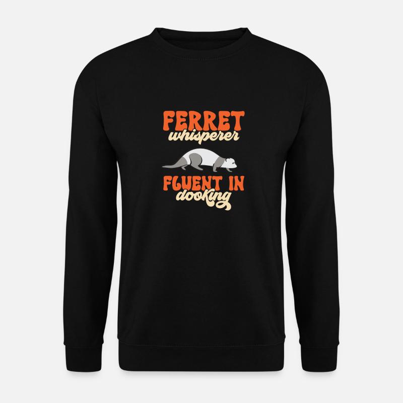 Frettchen Besitzer Frettchen - Unisex Pullover - Schwarz