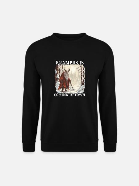 Krampus T | Krampus Kostüm | Grusliger - Unisex Pullover - Schwarz