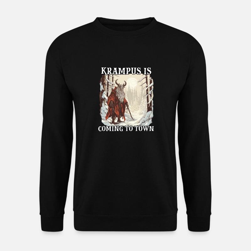Krampus T | Krampus Kostüm | Grusliger - Unisex Pullover - Schwarz