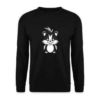 Skunk - Unisex Sweatshirt - black - Front - Alina (178cm) & Michal (187cm)