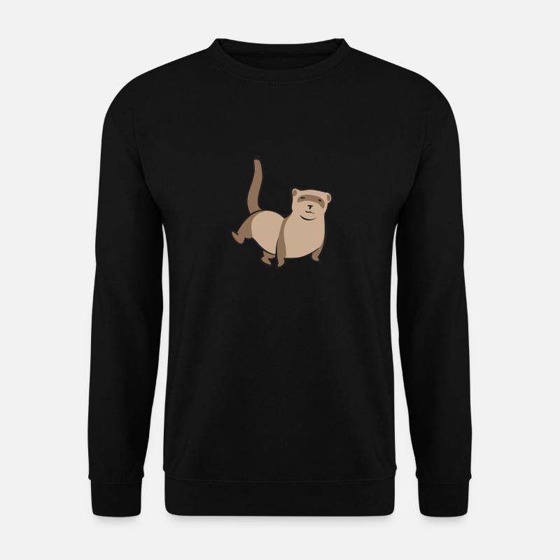 Frettchen Besitzer Frettchen - Unisex Pullover - Schwarz