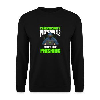 Cybersecurity Hackers IT Security - Unisex Sweatshirt - black - Front - Alina (178cm) & Michal (187cm)