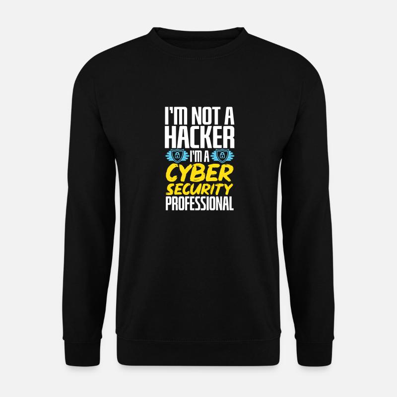 Cybersecurity Hackers IT Security - Unisex Sweatshirt - black