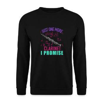 Joueur de clarinette pour fille Femmes Fille Drôle - Sweat-shirt Unisexe - noir - Devant - Alina (178cm) & Michal (187cm)