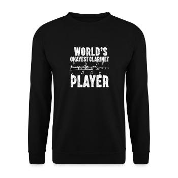 Joueur de clarinette pour fille Femmes Fille Drôle - Sweat-shirt Unisexe - noir - Devant - Alina (178cm) & Michal (187cm)