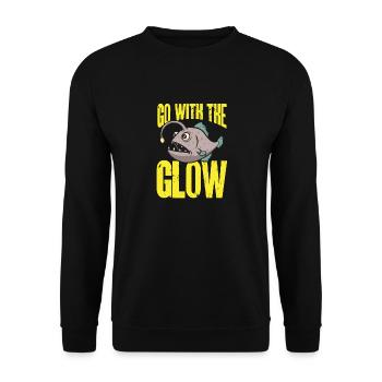 Frogfish Deep Sea Angler Angler Fish - Unisex Sweatshirt - black - Front - Alina (178cm) & Michal (187cm)