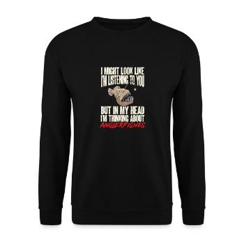Frogfish Deep Sea Angler Angler Fish - Unisex Sweatshirt - black - Front - Alina (178cm) & Michal (187cm)