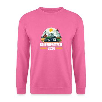 Unity and Determination in Agriculture - Unisex Sweatshirt - pink - Front