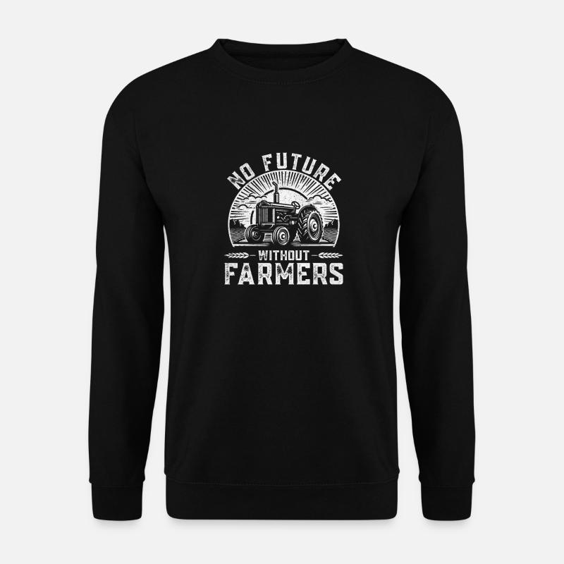 No future without farmers - Unisex Sweatshirt - black