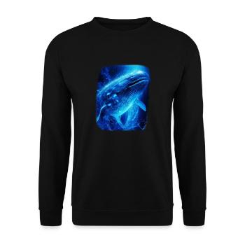 Blauwal - Unisex Pullover - Schwarz - Vorne - Alina (178cm) & Michal (187cm)