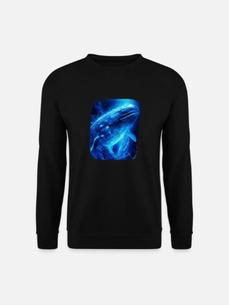 Blue Whale - Unisex Sweatshirt - black