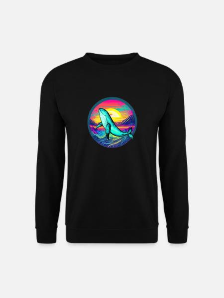 Blauwal - Unisex Pullover - Schwarz