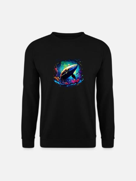 Blauwal - Unisex Pullover - Schwarz