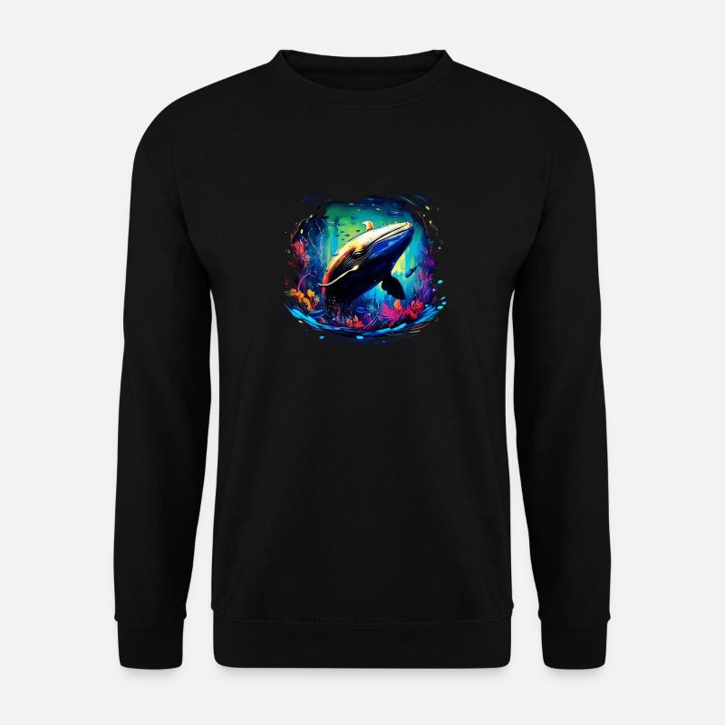 Blauwal - Unisex Pullover - Schwarz