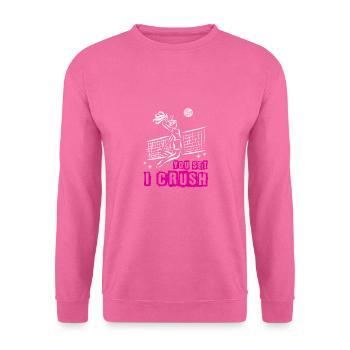 Volley-ball fille joueur de volley-ball Vintage - Sweat-shirt Unisexe - rose - Devant