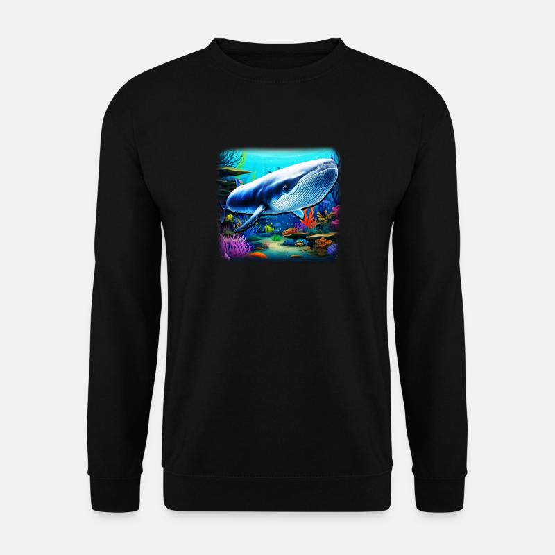 Blauwal - Unisex Pullover - Schwarz