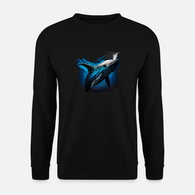 Blue Whale - Unisex Sweatshirt - black