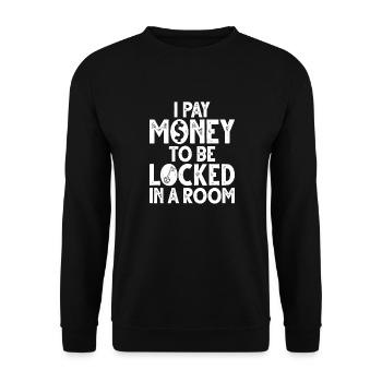 Escape Room - Unisex Sweatshirt - black - Front - Alina (178cm) & Michal (187cm)