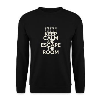 Escape Room - Unisex Sweatshirt - black - Front - Alina (178cm) & Michal (187cm)