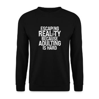 Escape Room - Unisex Sweatshirt - black - Front - Alina (178cm) & Michal (187cm)