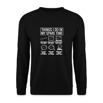 Escape Room - Unisex Sweatshirt - black - Front - Alina (178cm) & Michal (187cm)