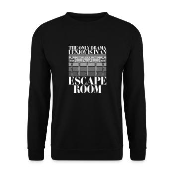 Escape Room - Unisex Sweatshirt - black - Front - Alina (178cm) & Michal (187cm)