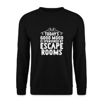 Escape Room - Unisex Sweatshirt - black - Front - Alina (178cm) & Michal (187cm)