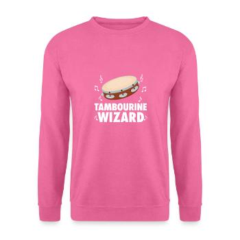 Tamburin für Männer Frauen Lustiger Tamburinspieler - Unisex Pullover - Pink - Vorne