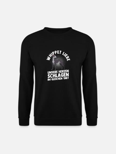 Hund Whippet - Unisex Pullover - Schwarz