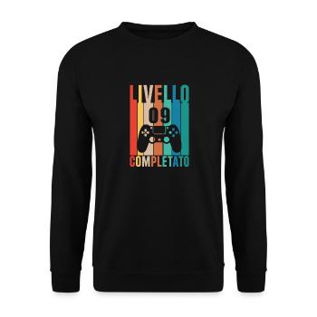 Level 9 Complete - Unisex Sweatshirt - black - Front - Alina (178cm) & Michal (187cm)