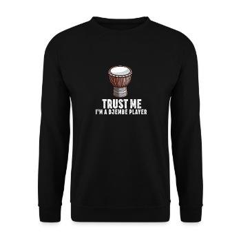 Djembé Pour L’Afrique Joueur De Tambour Jembe Musique Hommes Papa - Sweat-shirt Unisexe - noir - Devant - Alina (178cm) & Michal (187cm)