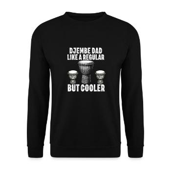 Djembé Pour L’Afrique Joueur De Tambour Jembe Musique Hommes Papa - Sweat-shirt Unisexe - noir - Devant - Alina (178cm) & Michal (187cm)