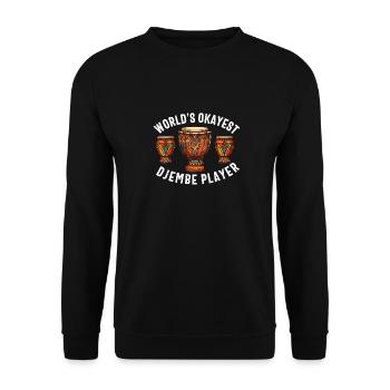 Djembé Pour L’Afrique Joueur De Tambour Jembe Musique Hommes Papa - Sweat-shirt Unisexe - noir - Devant - Alina (178cm) & Michal (187cm)