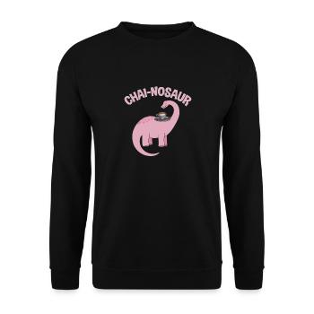 Chai Tee Masala Chai - Unisex Pullover - Schwarz - Vorne - Alina (178cm) & Michal (187cm)