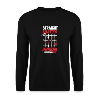 Krankenschwester Strafvollzug Gefängnis - Unisex Pullover - Schwarz - Vorne - Alina (178cm) & Michal (187cm)