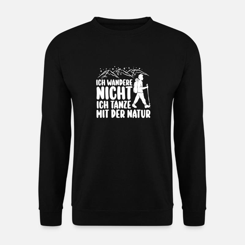 Wanderer Bergwandern Bergklettern Wandern - Unisex Pullover - Schwarz