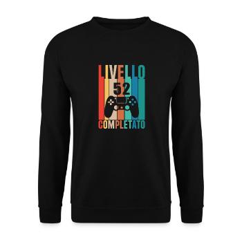 Level 52 - Unisex Sweatshirt - black - Front - Alina (178cm) & Michal (187cm)