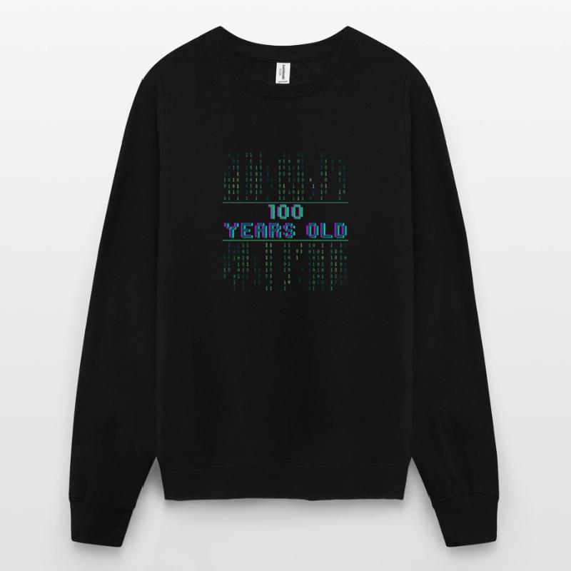 4e anniversaire 4 ans codeur de code binaire Sweat-shirt Unisexe