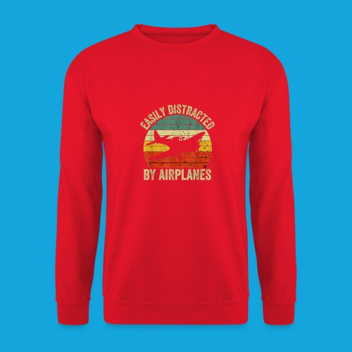 Easily Distracted by Airplanes - Unisex Pullover