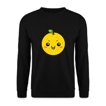 lemon - Unisex Sweatshirt - black - Front - Alina (178cm) & Michal (187cm)